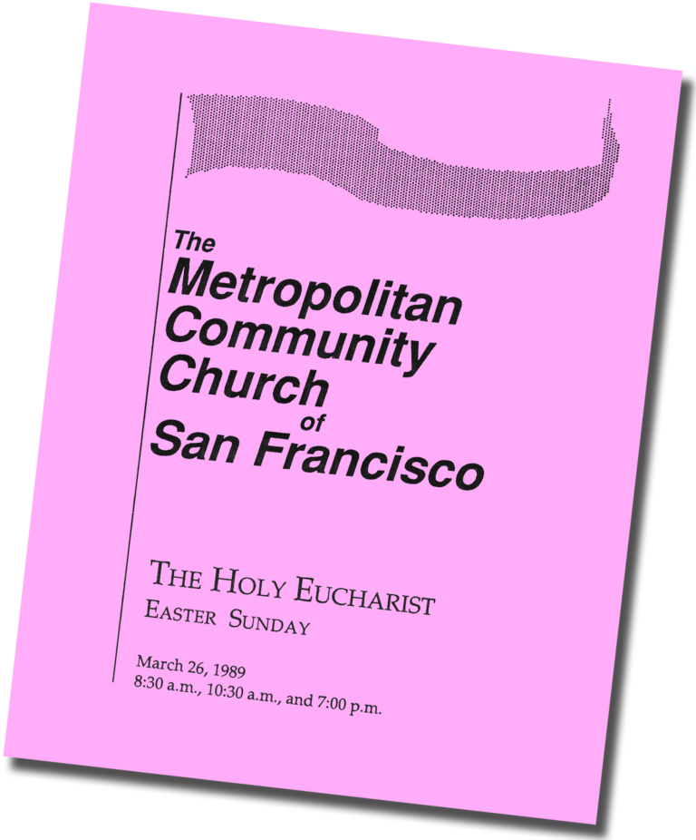 MCC-San Francisco Bulletin, Easter Sunday, 1989
