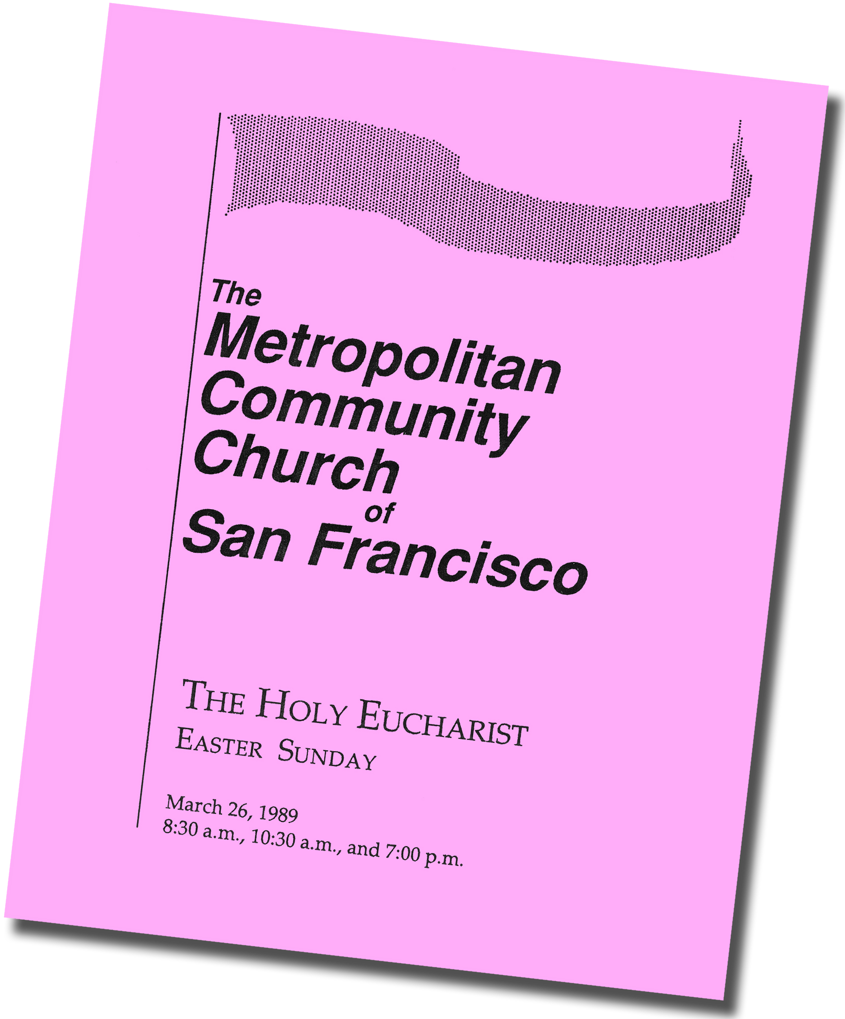 MCC-San Francisco Bulletin, Easter Sunday, 1989